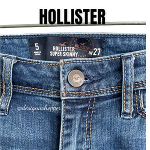 Unique Hollister Super Skinny Patchwork Jeans Size 5 / 27 BOHO Jeans